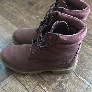 Timberland Brown Rugged Boots with Padded Collar